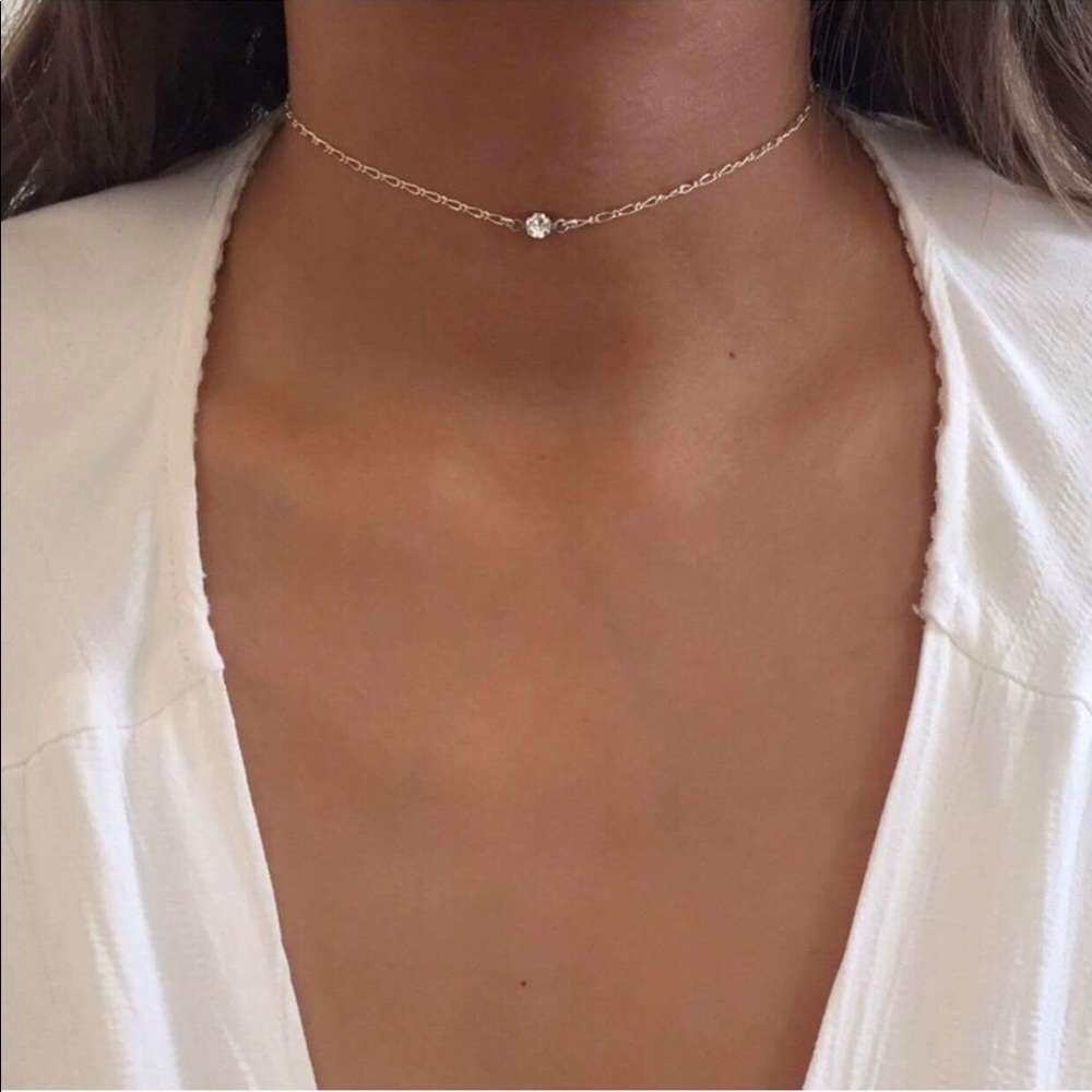 Silver Swarovski 1895 Crystal Necklace